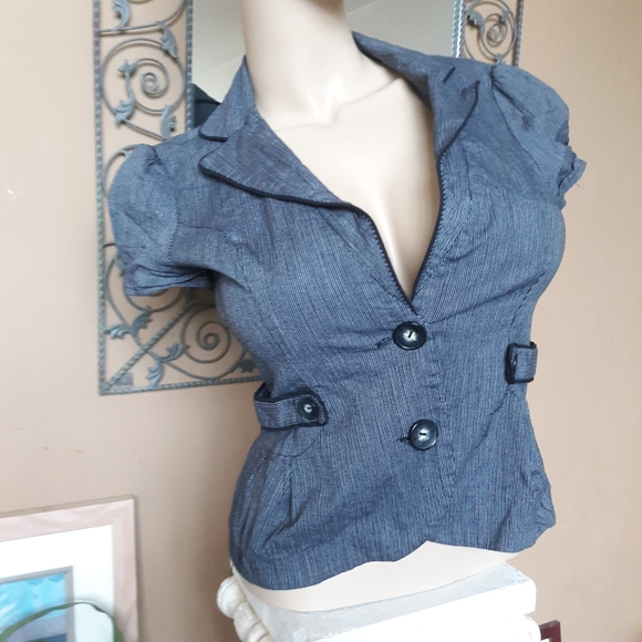 short sleeve blazer jacket